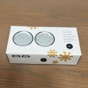 Care and Barrel Salt and Pepper Shaker Set - Silver Stainless Steel